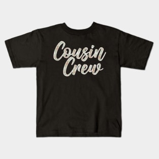 Cousin Crew Plaid Design Kids T-Shirt